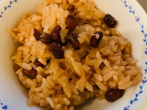 もち米とささげを使い、炊飯器で作る！お赤飯